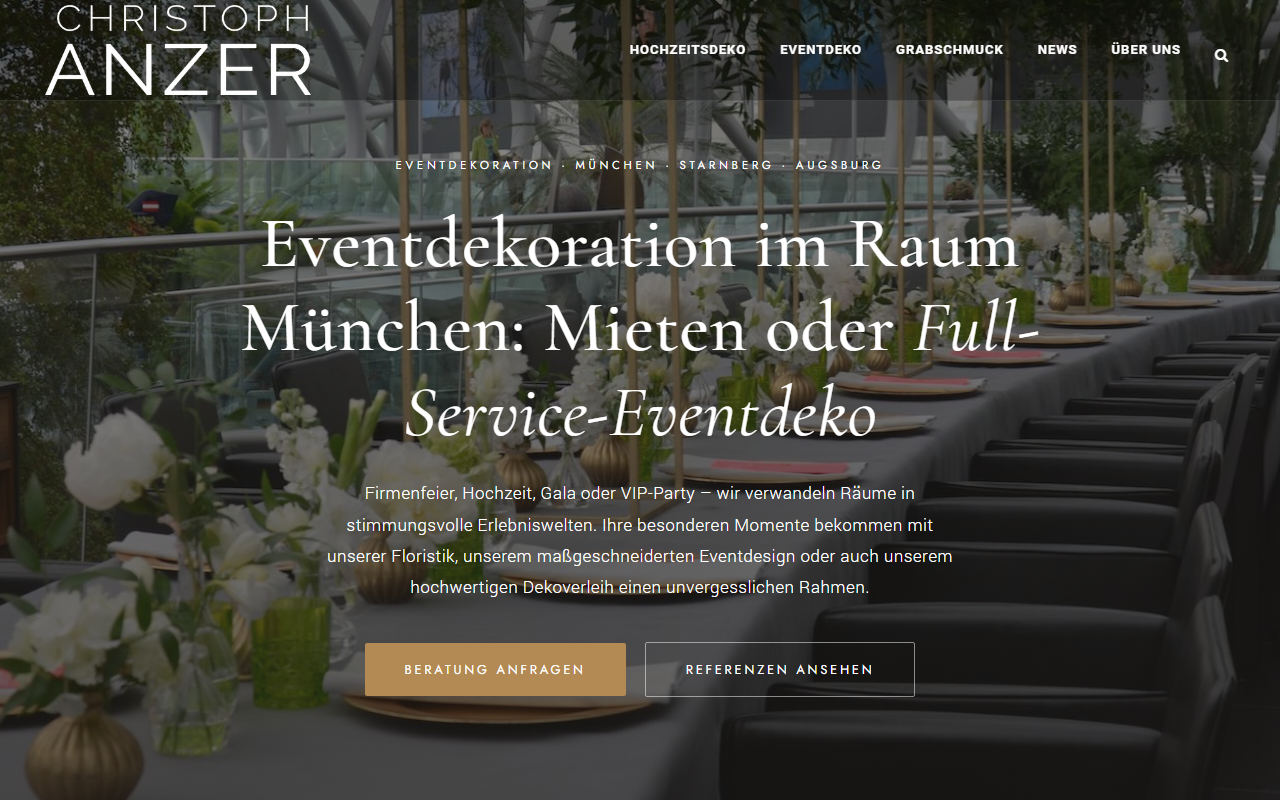 Christoph Anzer Eventdekoration