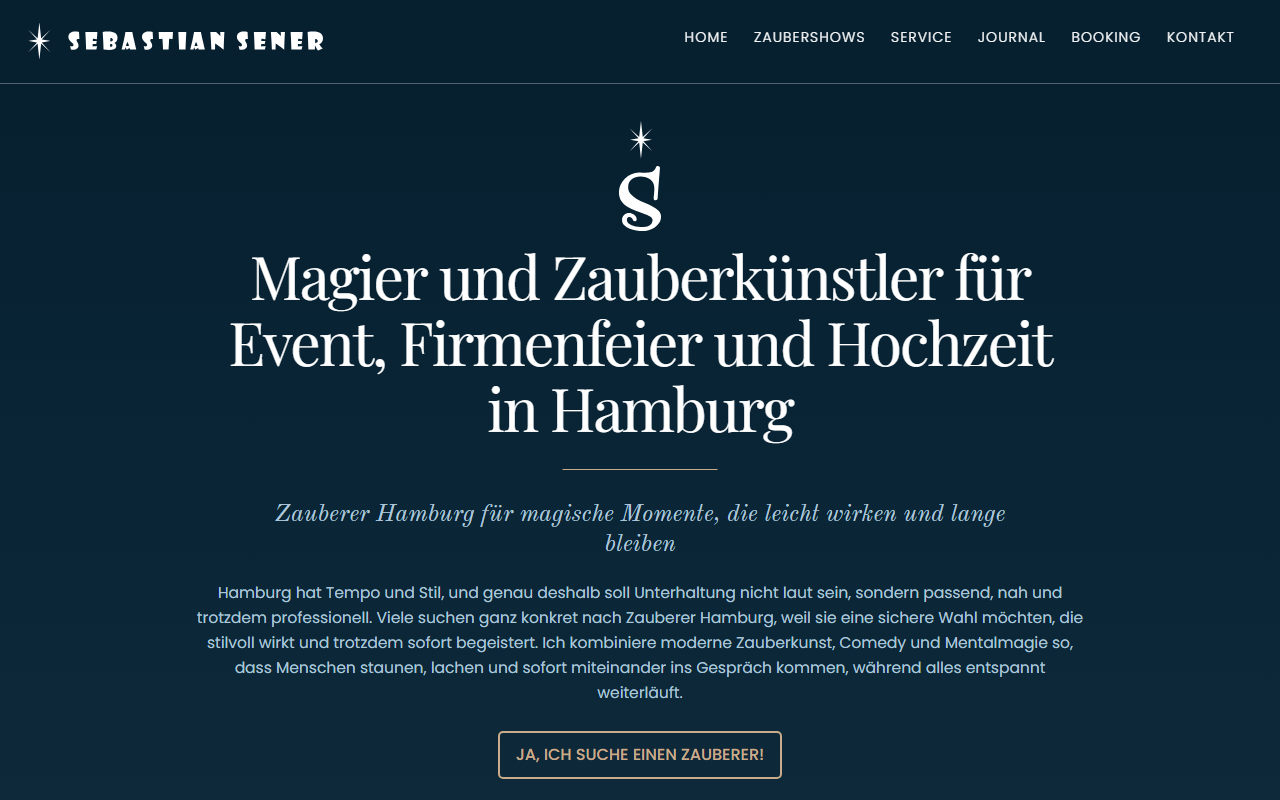 Zauberer Sebastian Sener