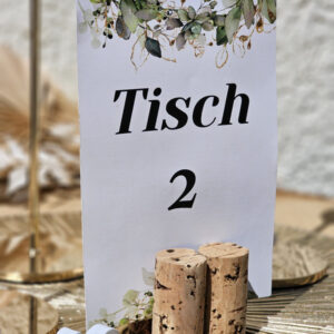 Tischkartenhalter Kork
