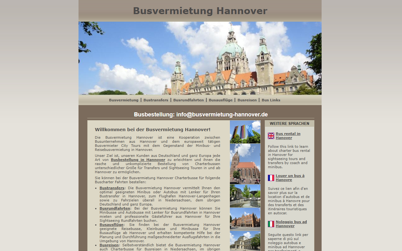 Busvermietung Hannover