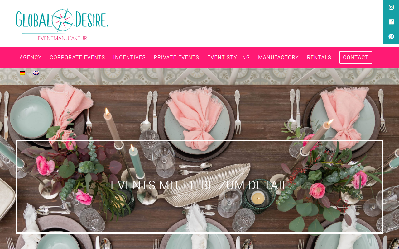 global desire. EVENTMANUFAKTUR