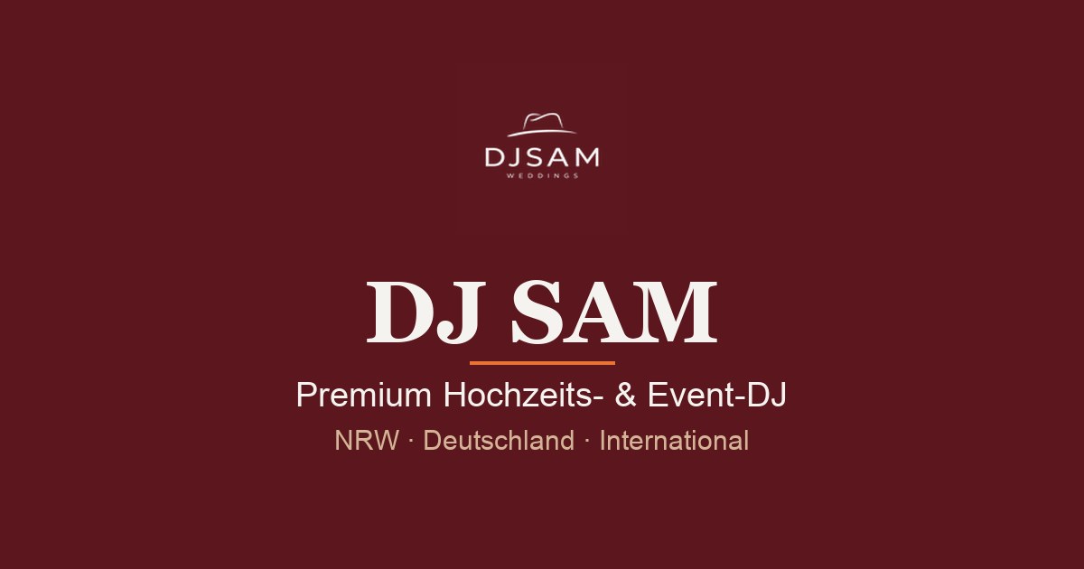 DJ SAM Weddings