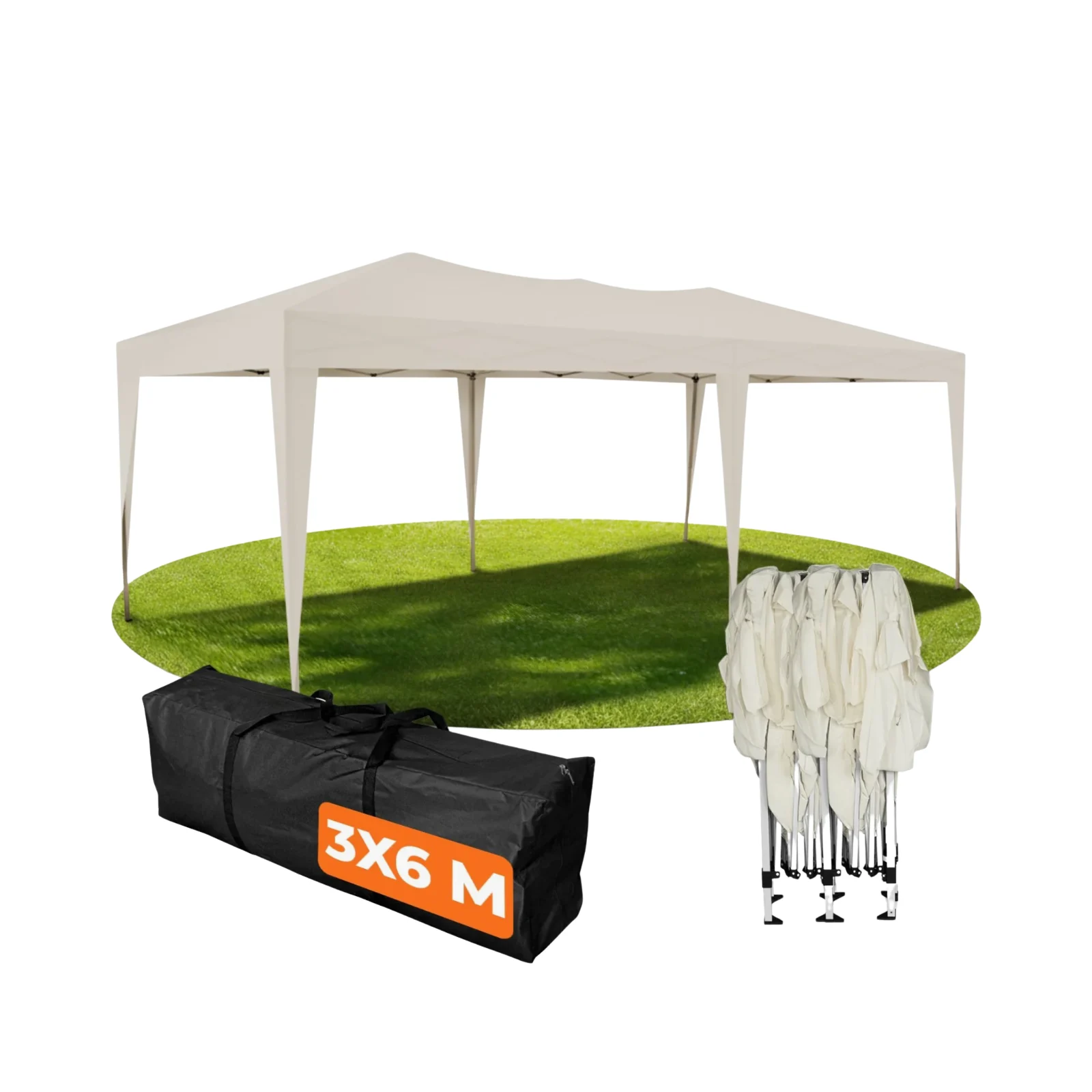 Partyzelt 3x6m Champagner