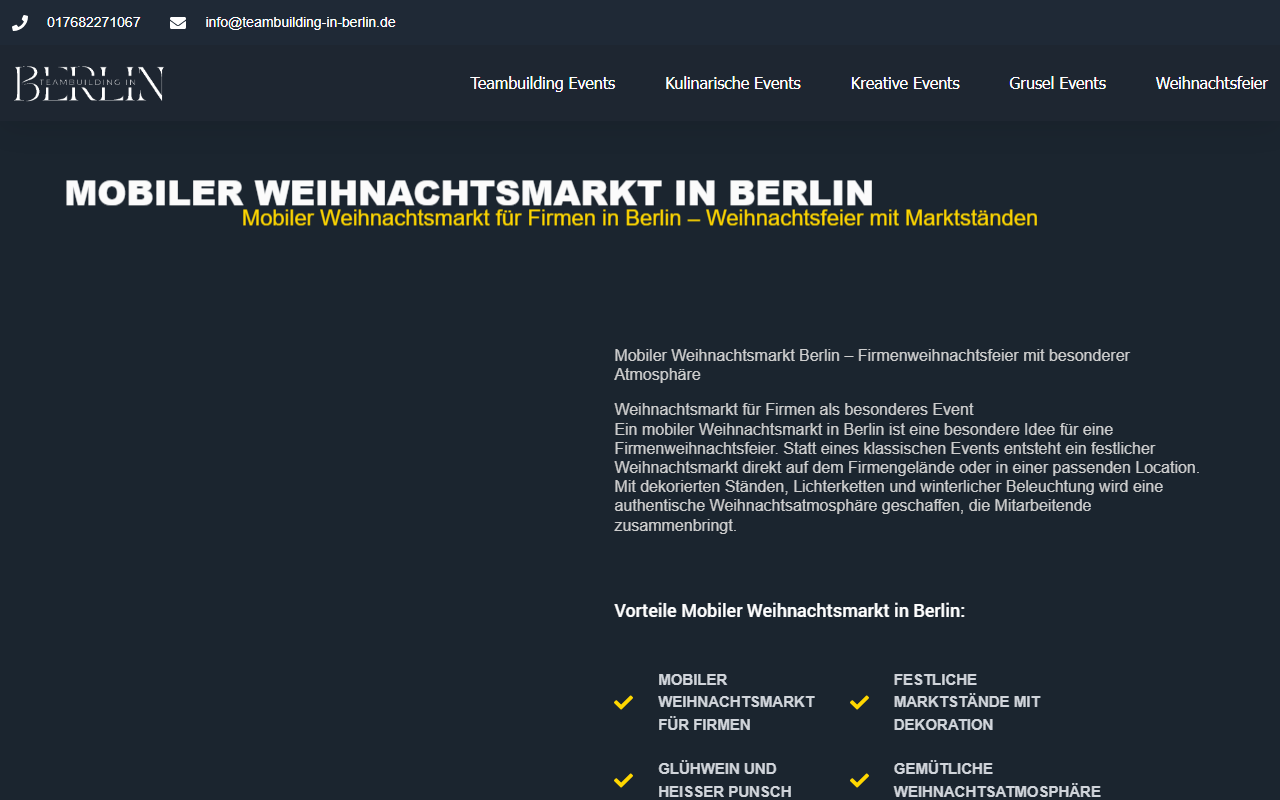 Teambuilding in Berlin