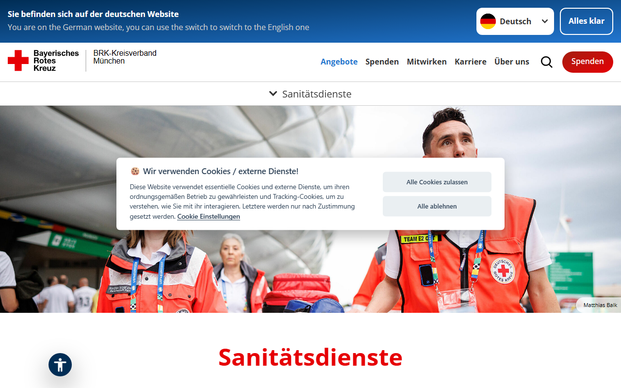 BRK-Kreisverband München – Sanitätsdienste