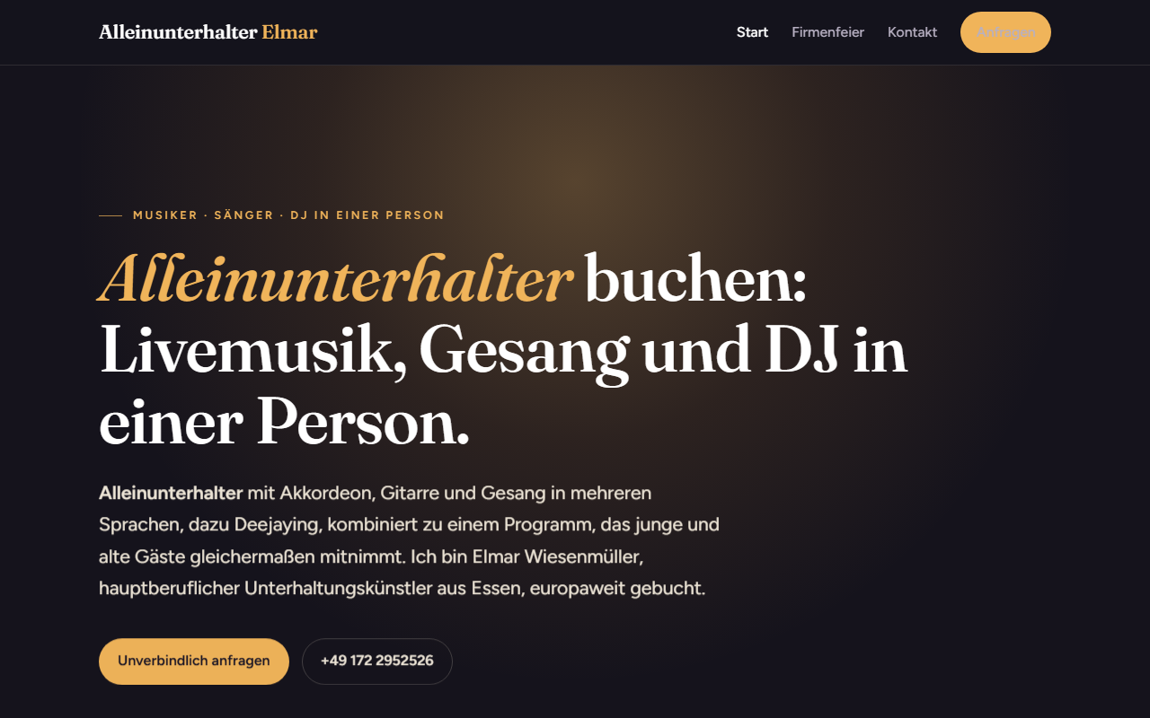 Alleinunterhalter Elmar