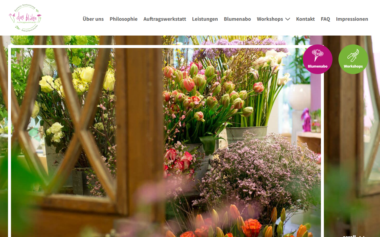 drei blüten