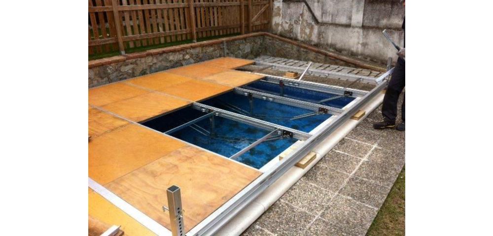 Cubrimiento de piscinas