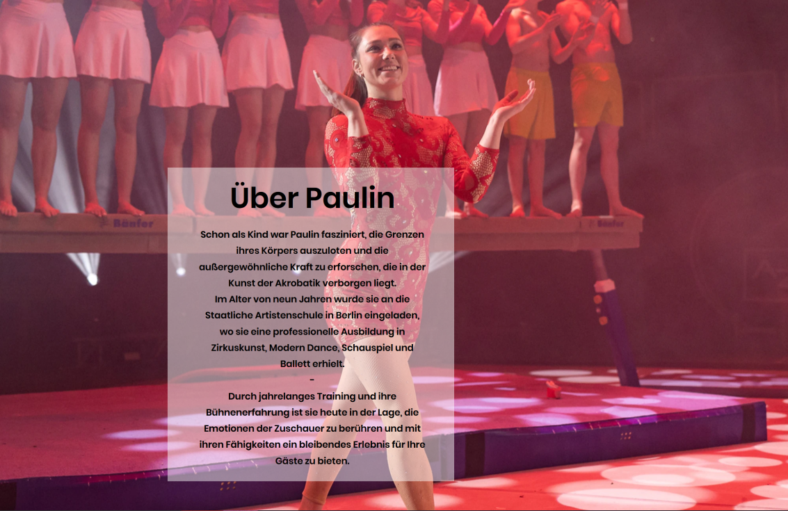 Paulin Raatz - AERIALIST & ACROBAT
