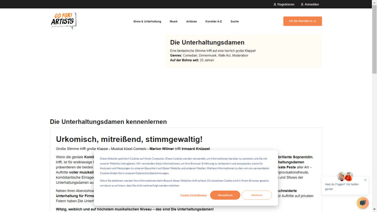 Gabi Weiss | Die Unterhaltungsdamen