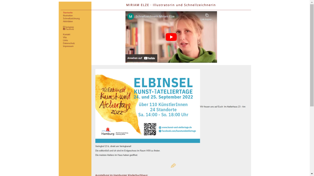 Schnellzeichnerin Miriam Elze Atelierhaus 23