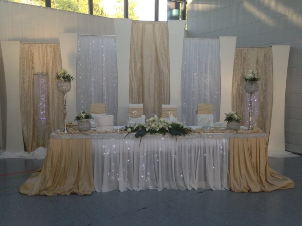 Eventdekoration Creme
