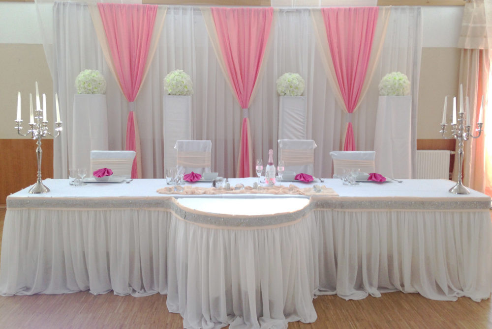 Eventdekoration Rosa