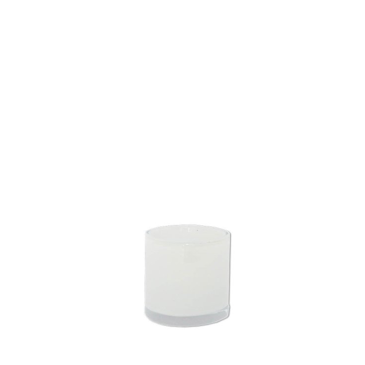 Vase/ Teelichthalter Zylinder weiss