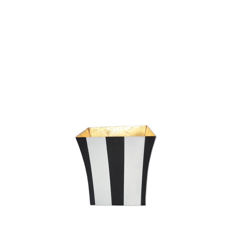 Vase Streifen schwarz weiß