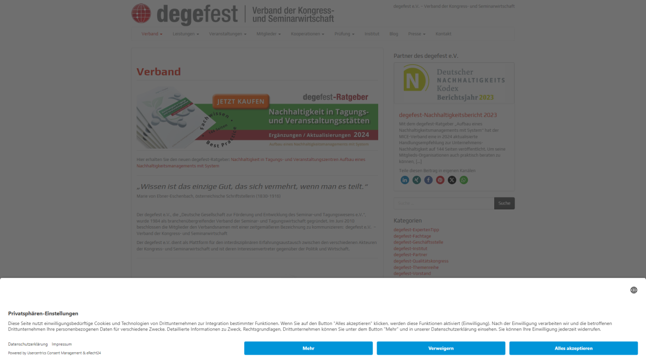 degefest - Verband der Kongress- und Seminarwirtschaft e. V.
