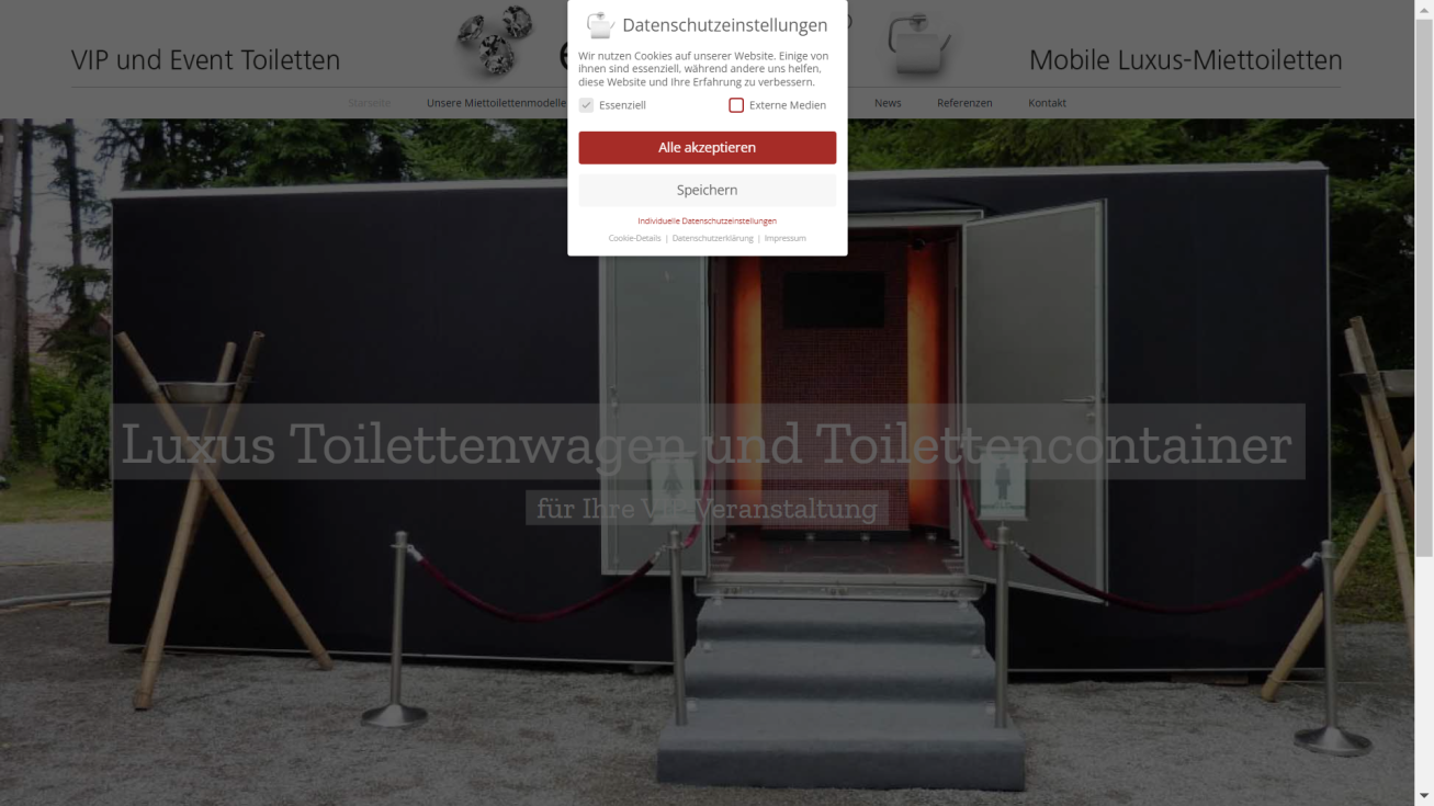 exCLOsiv e.K. Die Miet-Toilette der Königsklasse