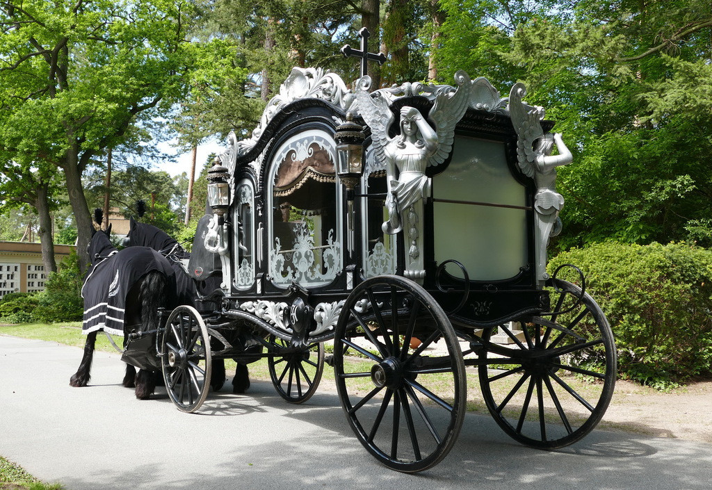 Historische Bestattungskutsche
