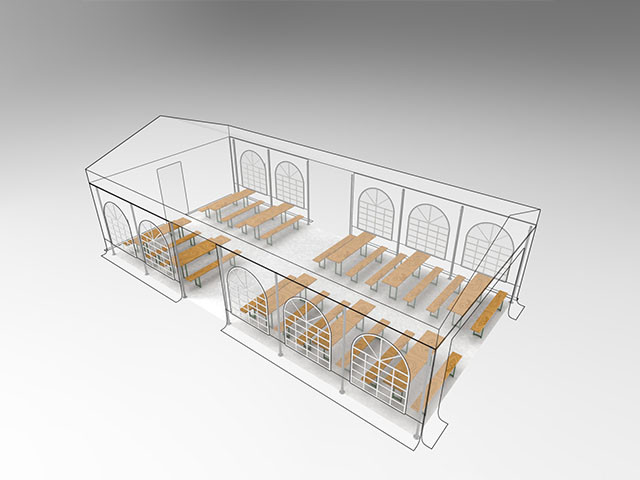 Festzelt 6m x 10m