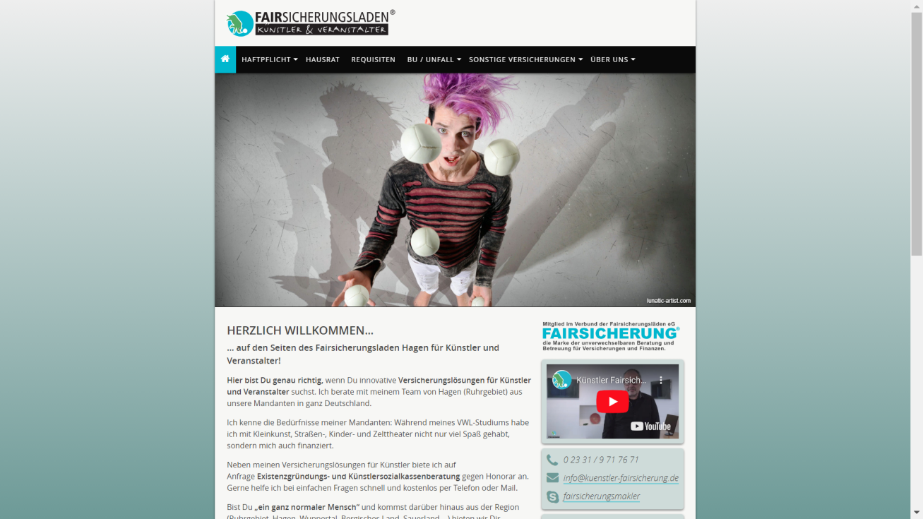 Künstler Fairsicherung -  Fairsicherungsladen Hagen GmbH
