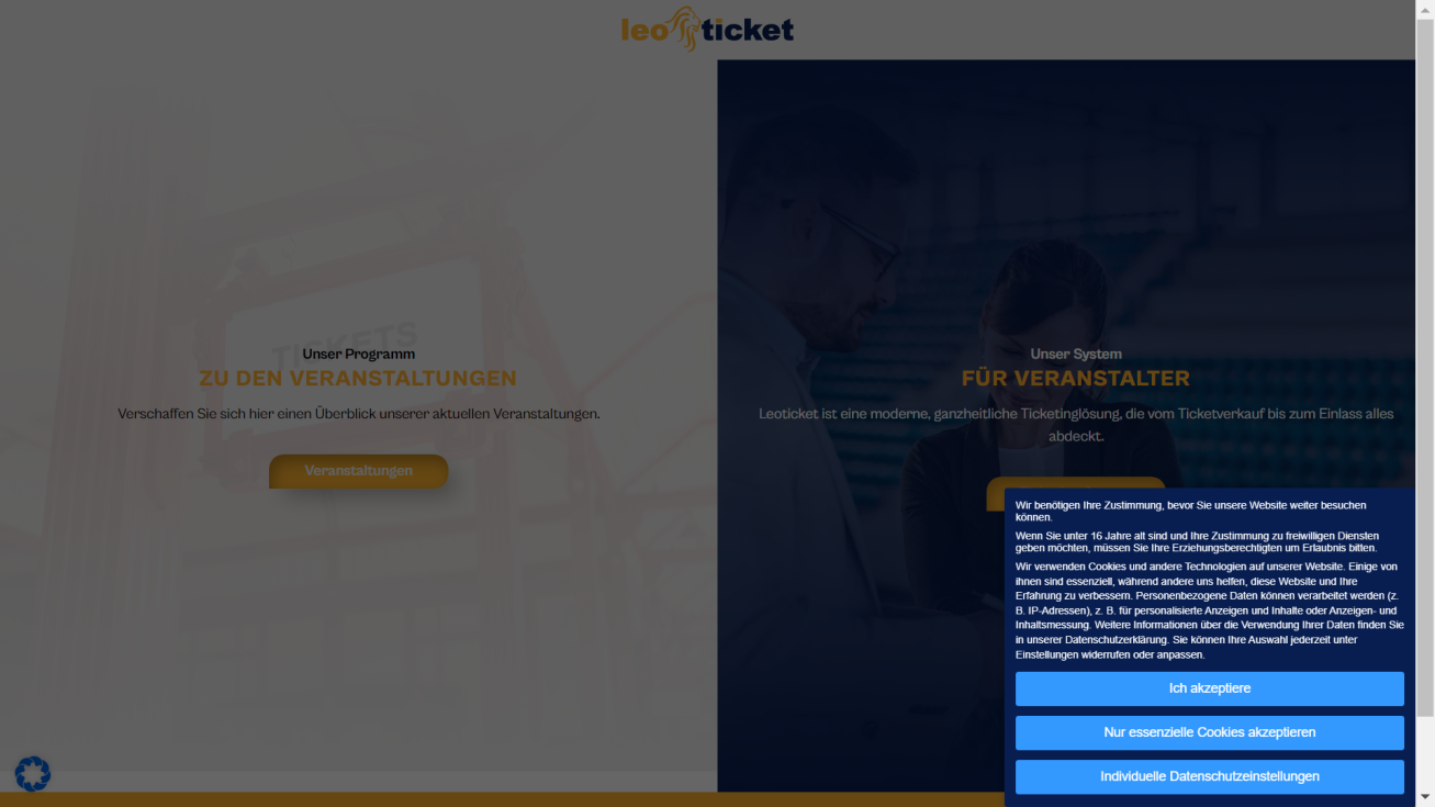 leoticket - unabhängiges Ticketing  für unabhängige Veranstalter