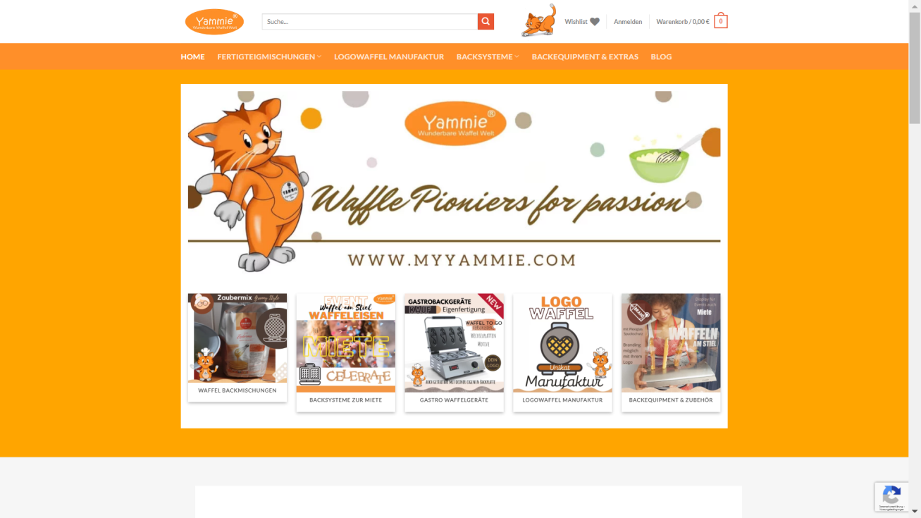 Yammie Logowaffel Marketing Logowaffel - Fertigteig - Verleih