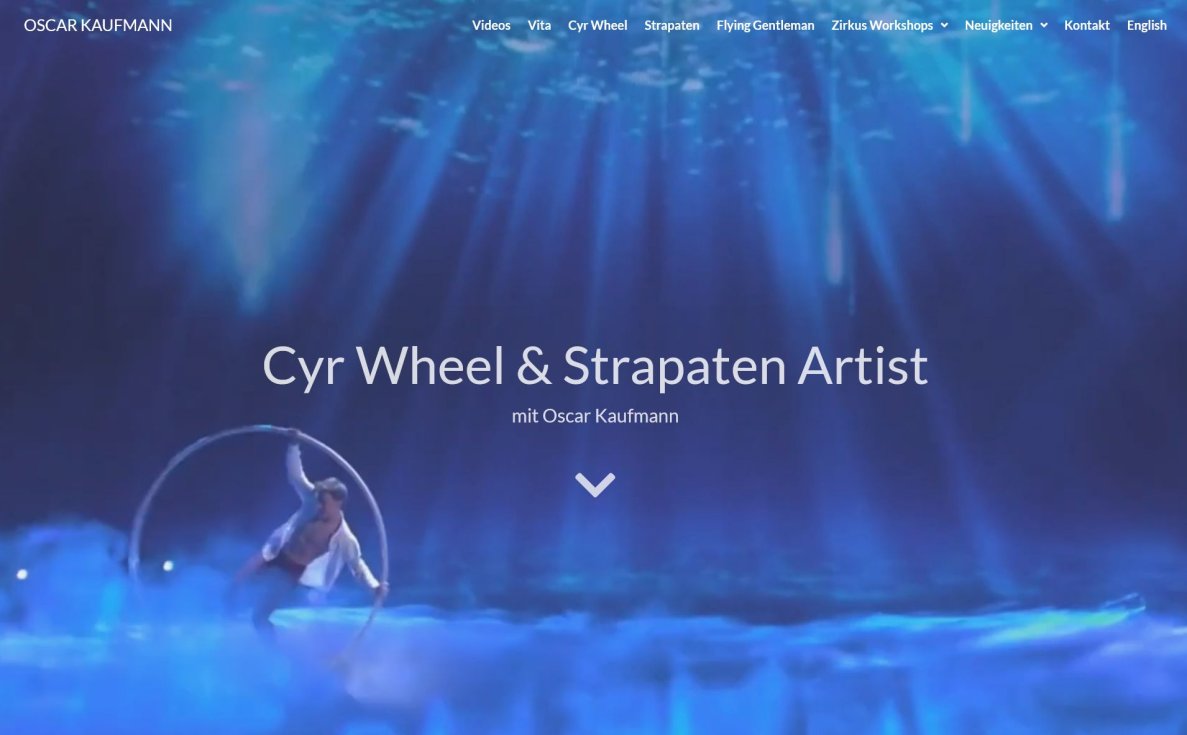 Oscar Kaufmann Luftartistik und Cyr Wheel