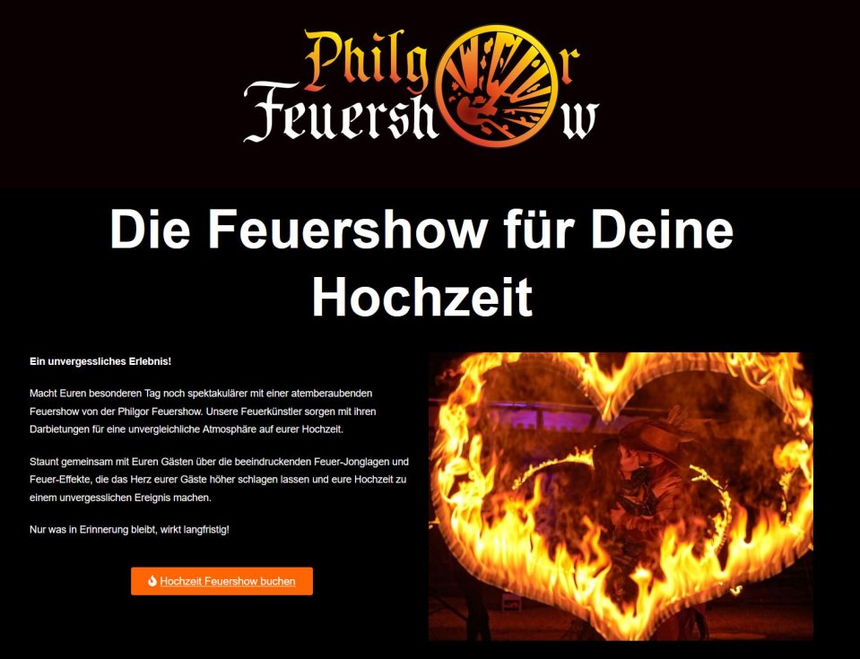 Philgor-Feuershow