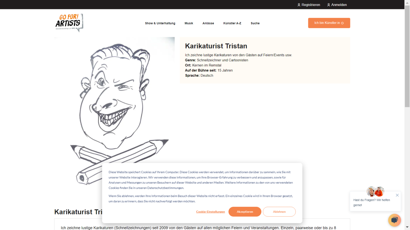 Karikaturist Tristan
