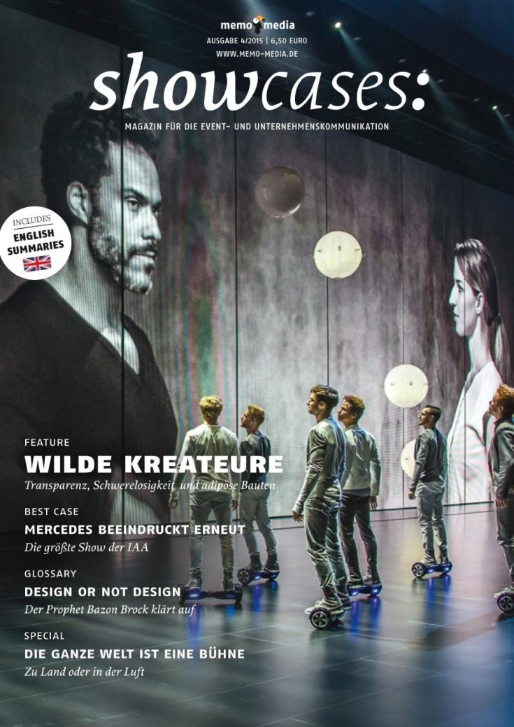 showcases - das memo-media-Magazin für Event- & Unternehmenskommunikation