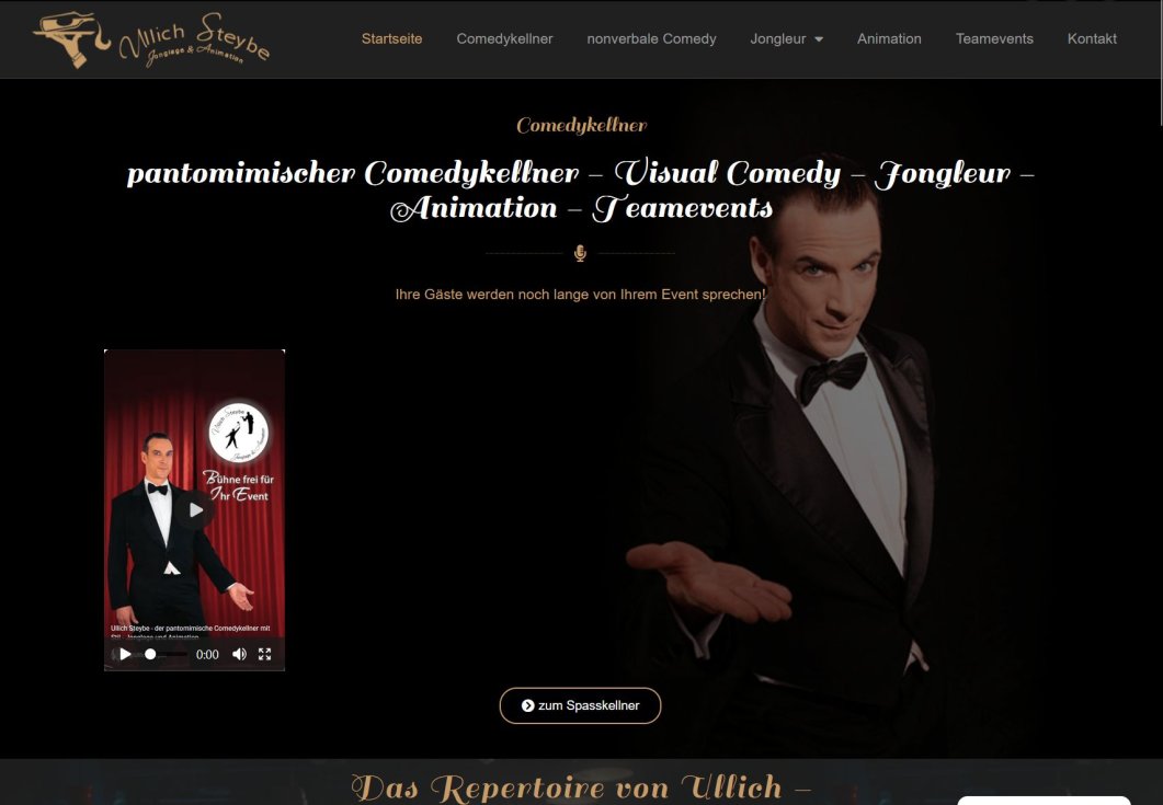 Ullich Steybe Der Comedykellner mit Stil - Jonglage und Animation