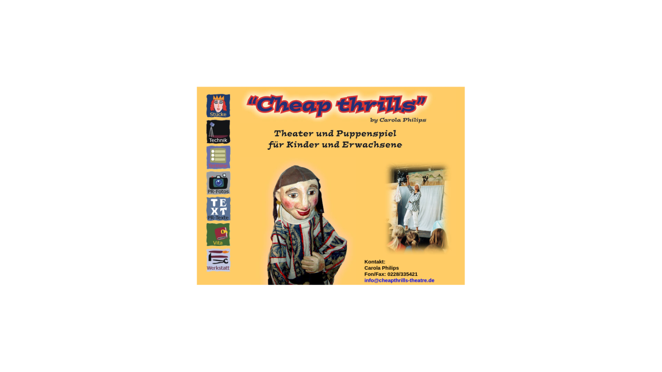 Cheap thrills by Carola Philips Theater und Puppenspiel