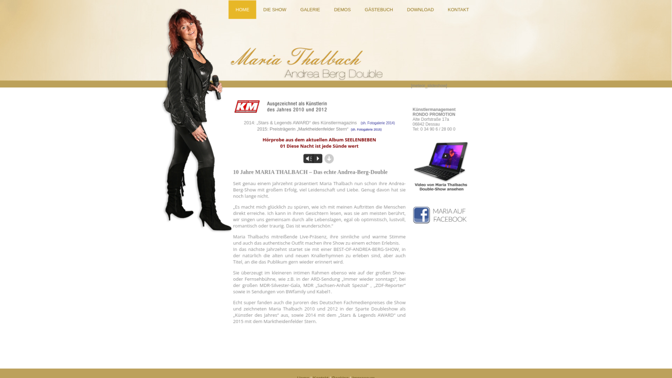 Andrea Berg Double-Show c/o RONDO PROMOTION