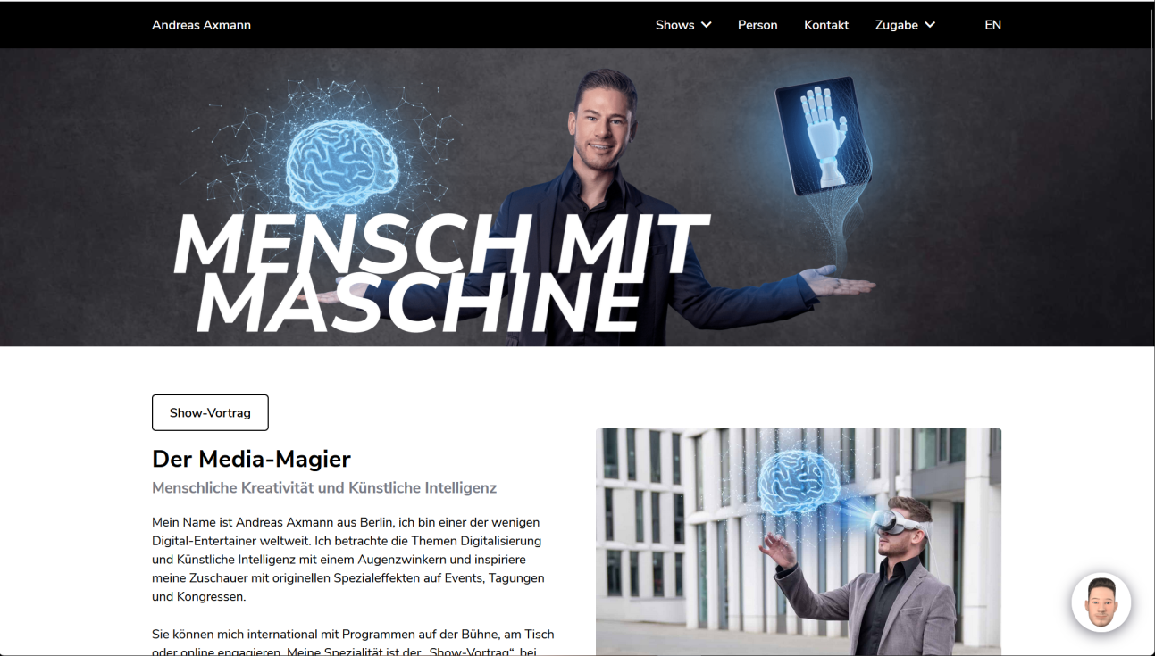 Der Media-Magier Show-Vortrag zu Digitalisierung und KI