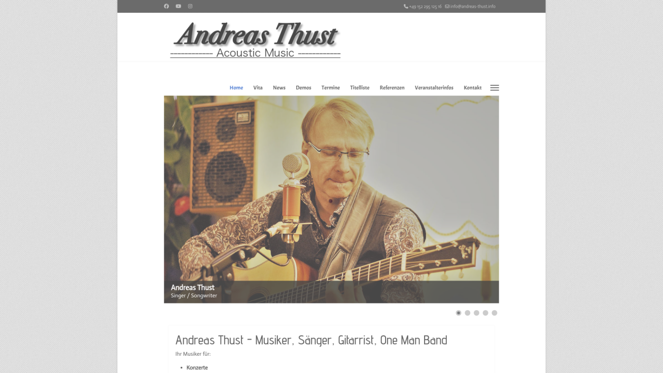 Andreas Thust Musiker - Acoustic Music