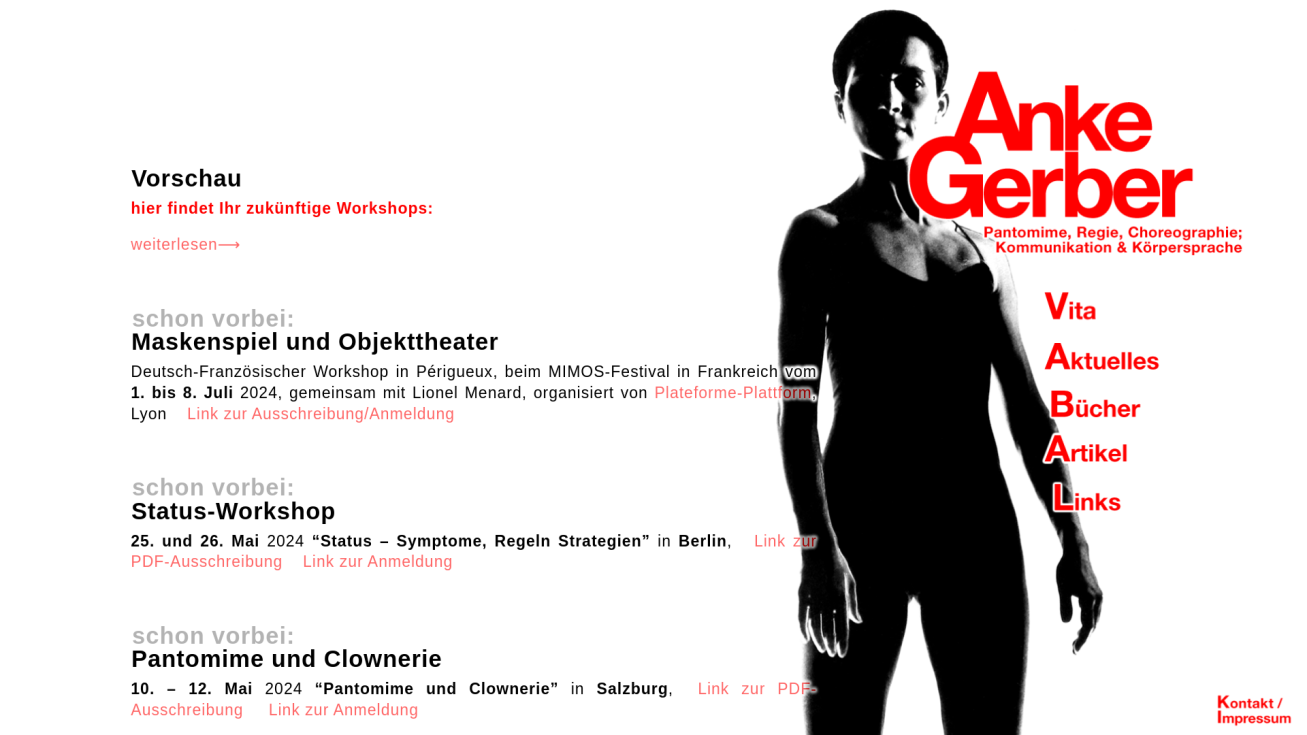 Anke Gerber - Schauspiel, Pantomime, Körpersprache & Kommunikation
