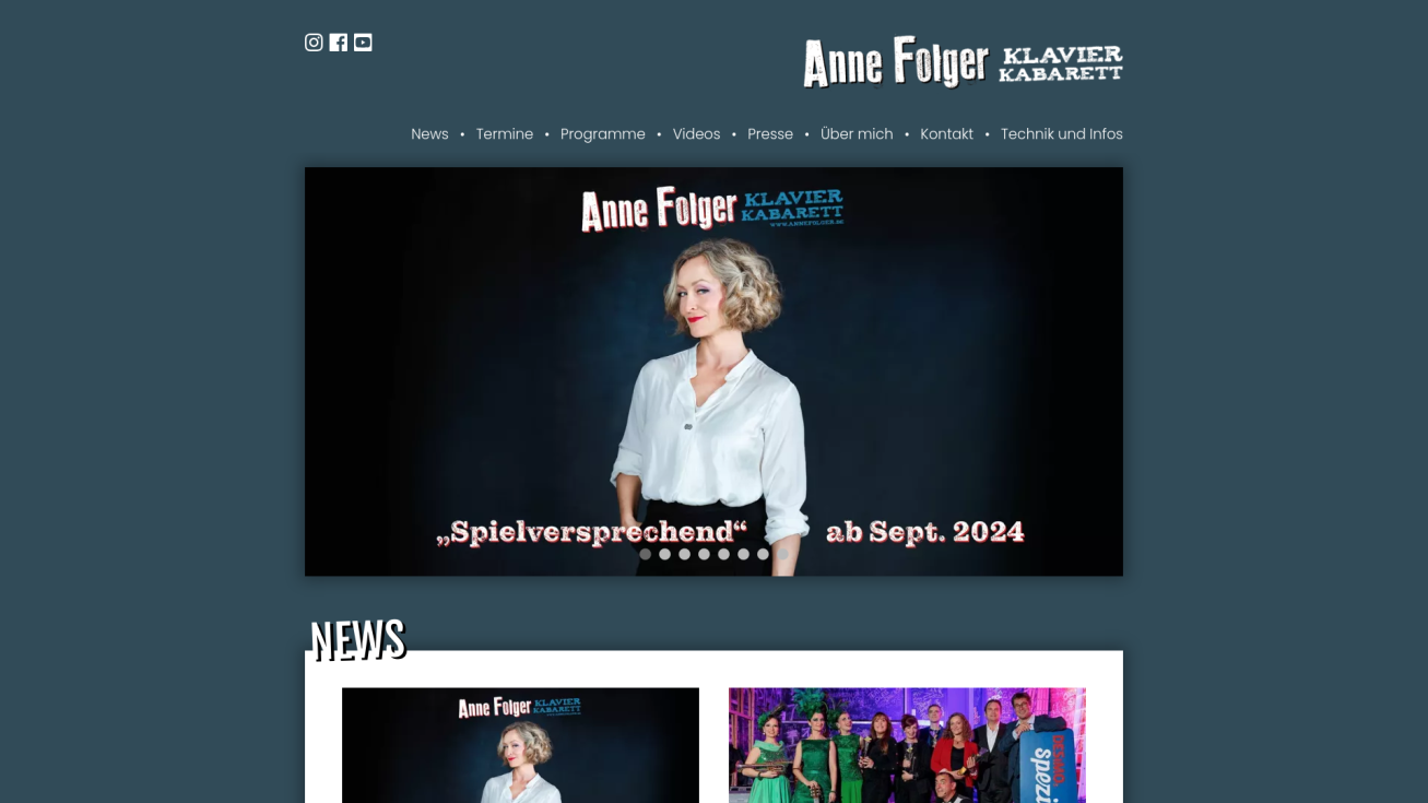 Anette Folger Pianistin, Sängerin, Enterta