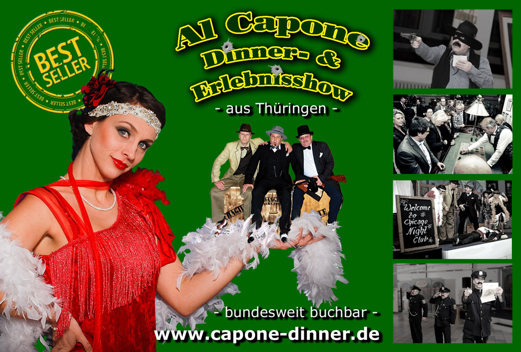 Al Capone Dinner- & Erlebnisshow im Stil der Zwanziger Jahre Chicagos