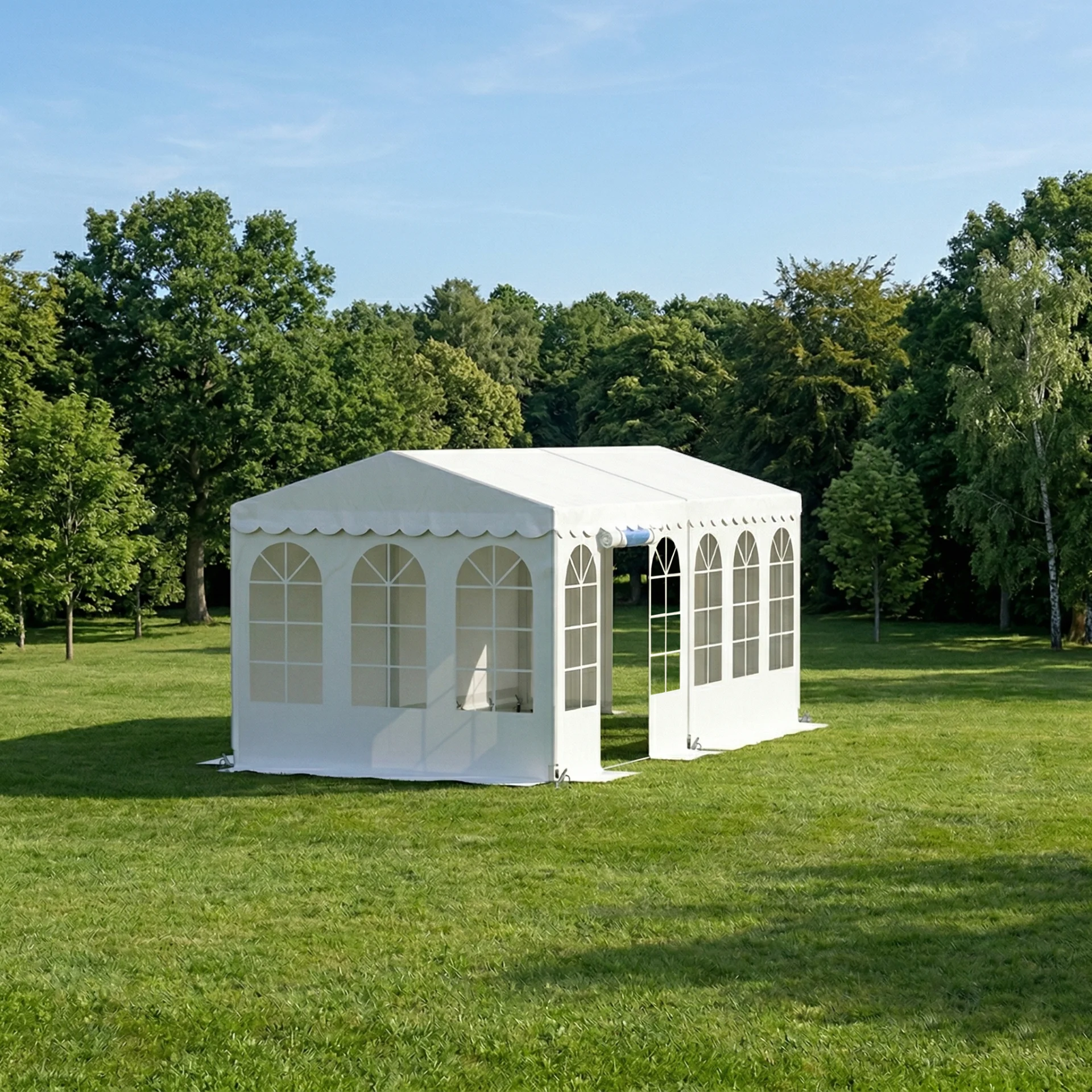 Komplet festtelt 3 x 6 m HVID
