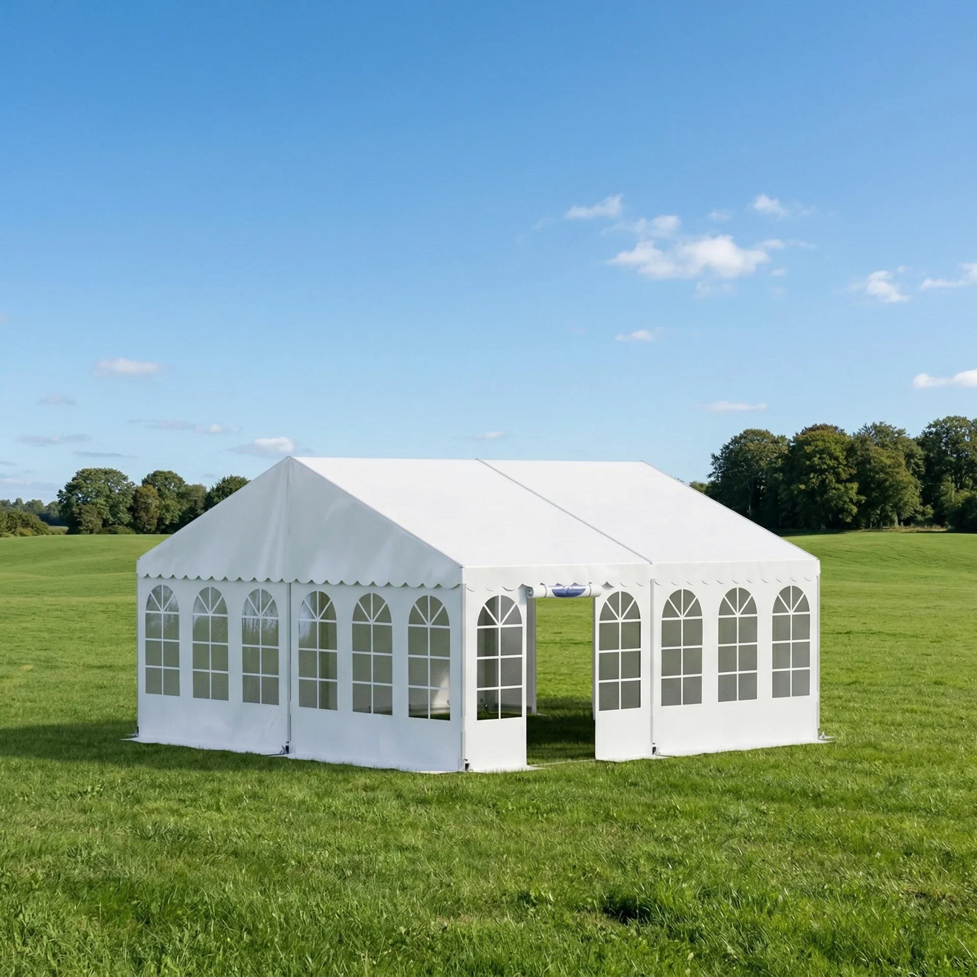 Komplet festtelt 6 x 6 m HVID