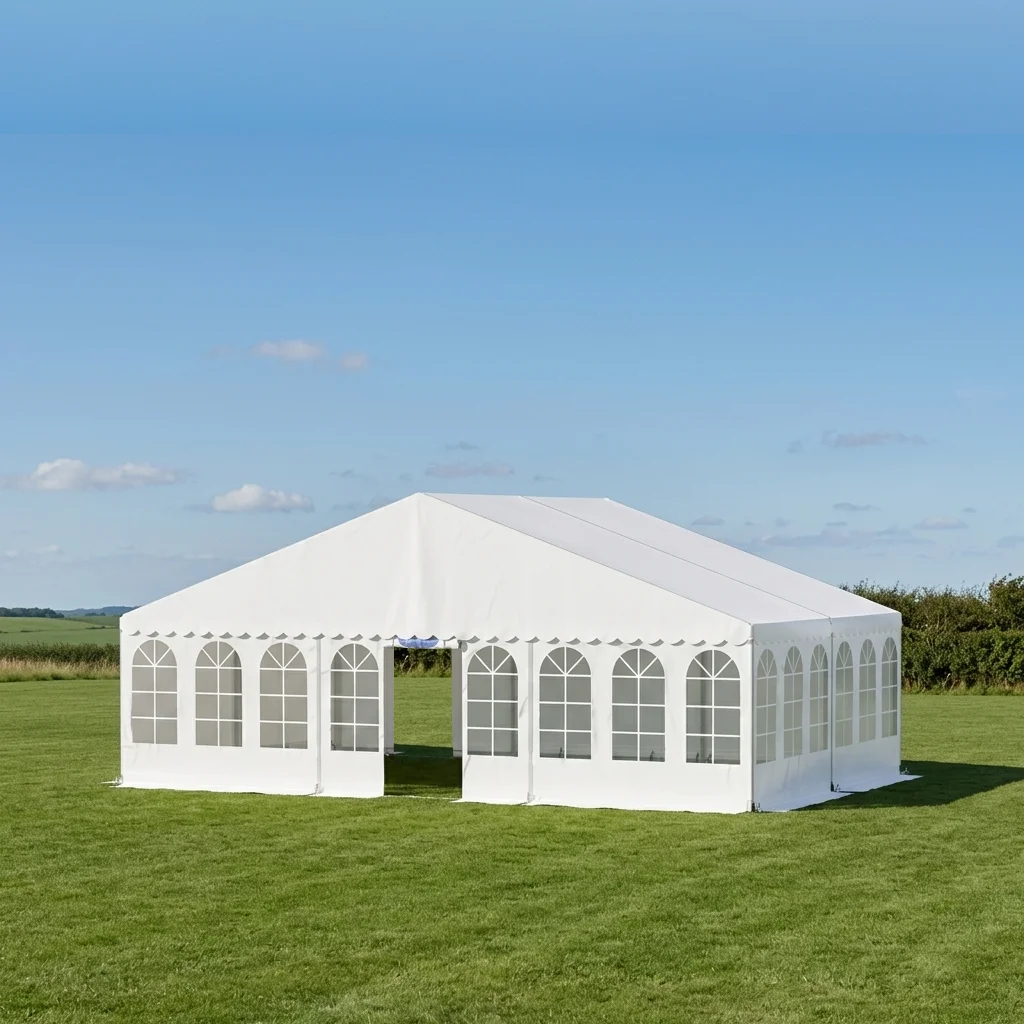 Komplet festtelt 9 x 6 m HVID