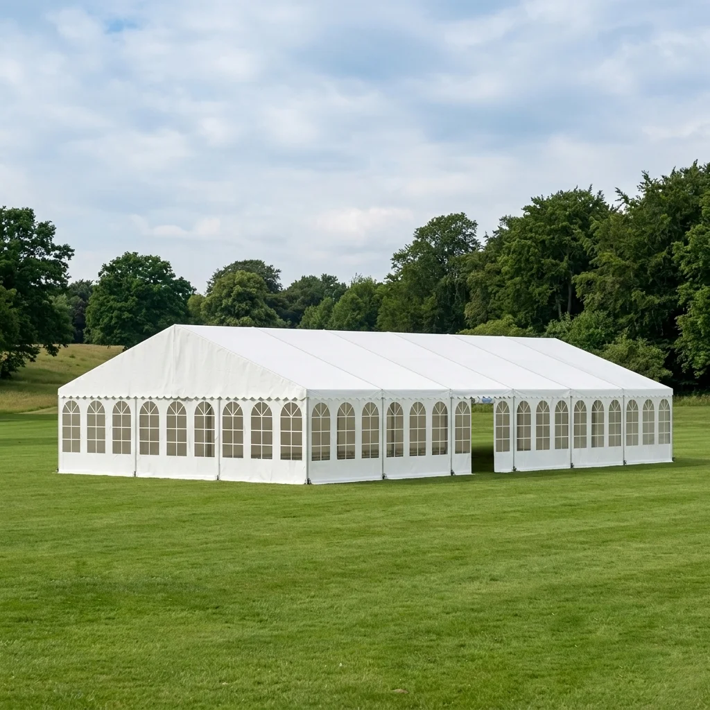 Komplet festtelt 9 x 18 m HVID