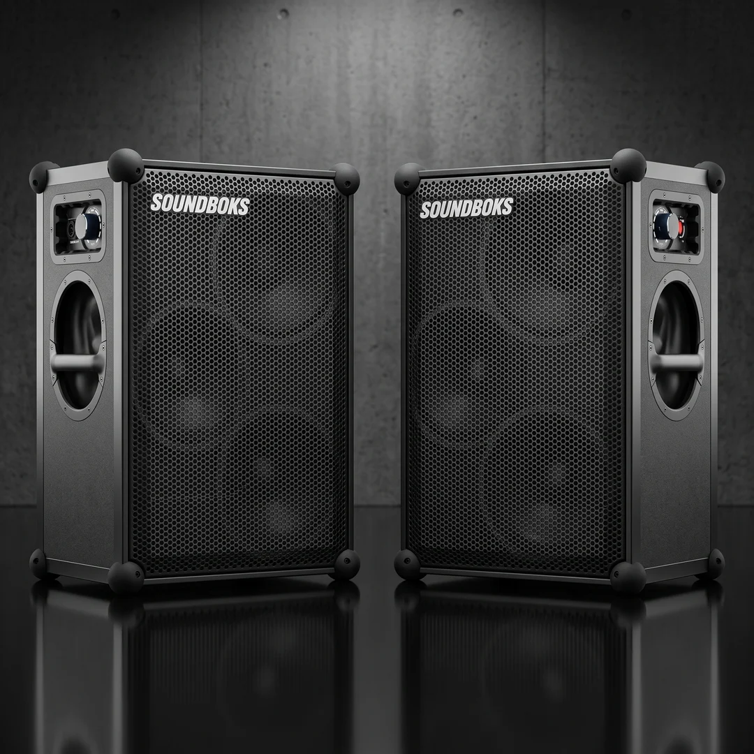 2x SOUNDBOKS 4 Akku-Lautsprecher Stereo-Set