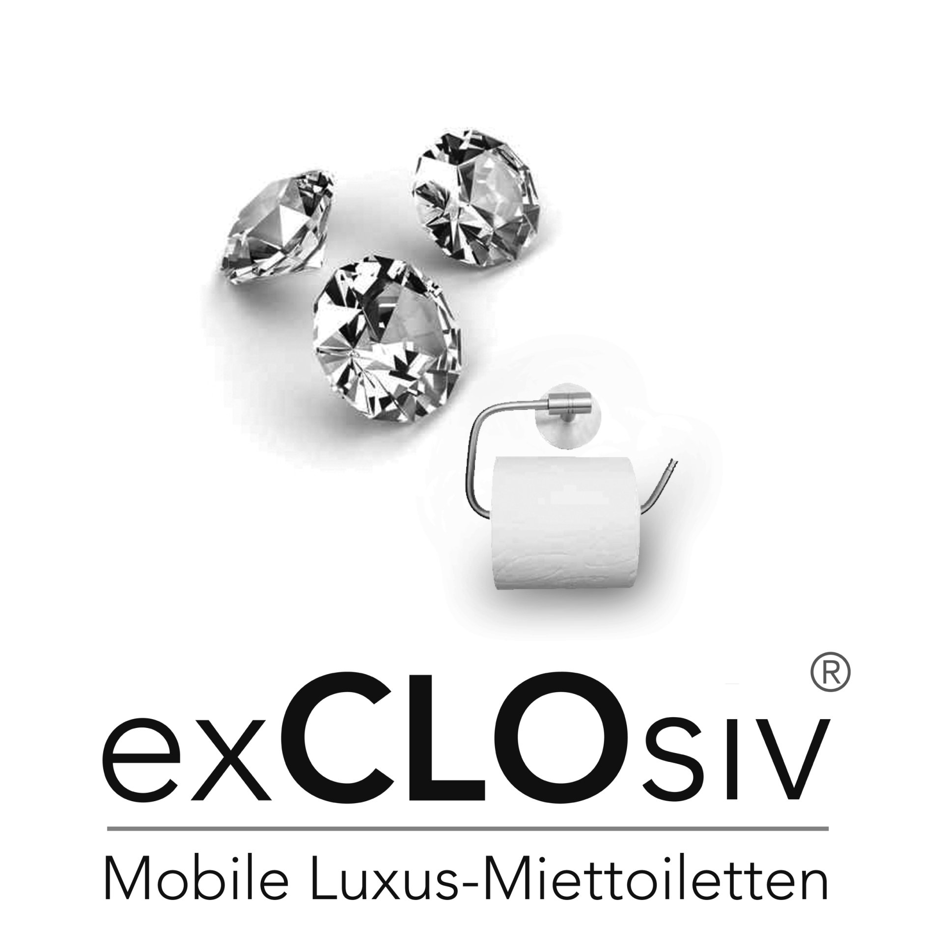 exCLOsiv e.K. Die Miet-Toilette der Königsklasse Logo