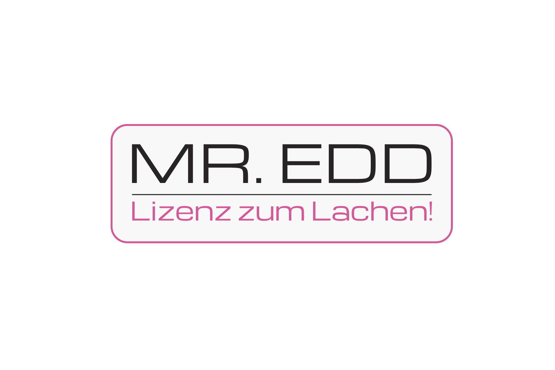 MR. EDD Lizenz zum Lachen Logo